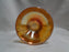Jeannette Glass Crackle Marigold: Footed Tumbler, 4 3/4" Tall, 6 oz