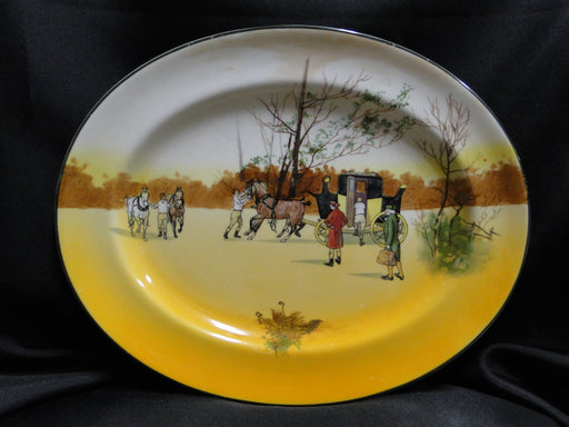 Royal Doulton Coaching Days: Oval Serving Platter, 12 3/4" x 10 1/8"