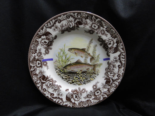 Spode Woodland North American Fish Rainbow Trout: Dinner Plate, 10 1/2", Flaw
