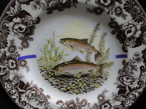 Spode Woodland North American Fish Rainbow Trout: Dinner Plate, 10 1/2", Flaw