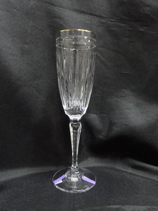 Marquis by Waterford Hanover Gold: Champagne Flute, 8 3/4" Tall, As Is