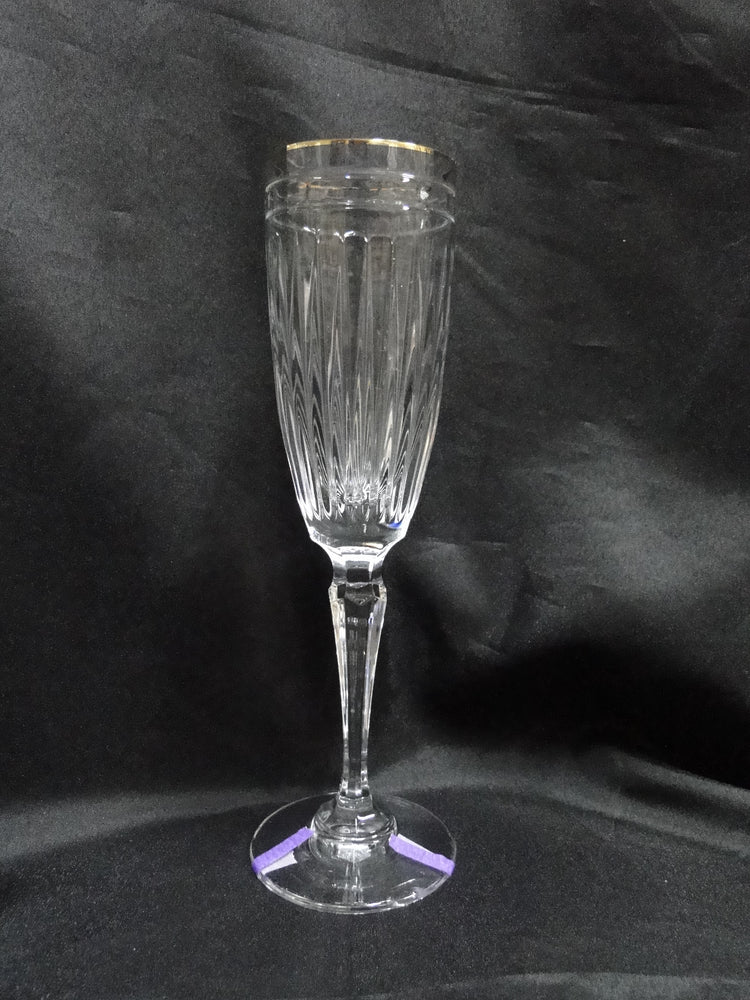 Marquis by Waterford Hanover Gold: Champagne Flute, 8 3/4" Tall, As Is