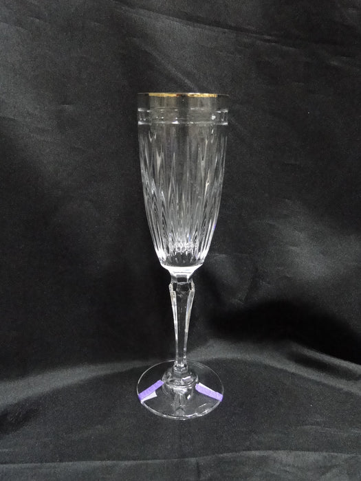Marquis by Waterford Hanover Gold: Champagne Flute, 8 3/4" Tall, As Is