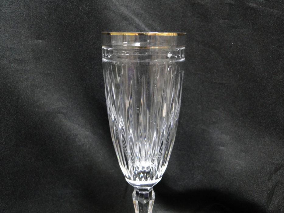 Marquis by Waterford Hanover Gold: Champagne Flute, 8 3/4" Tall, As Is