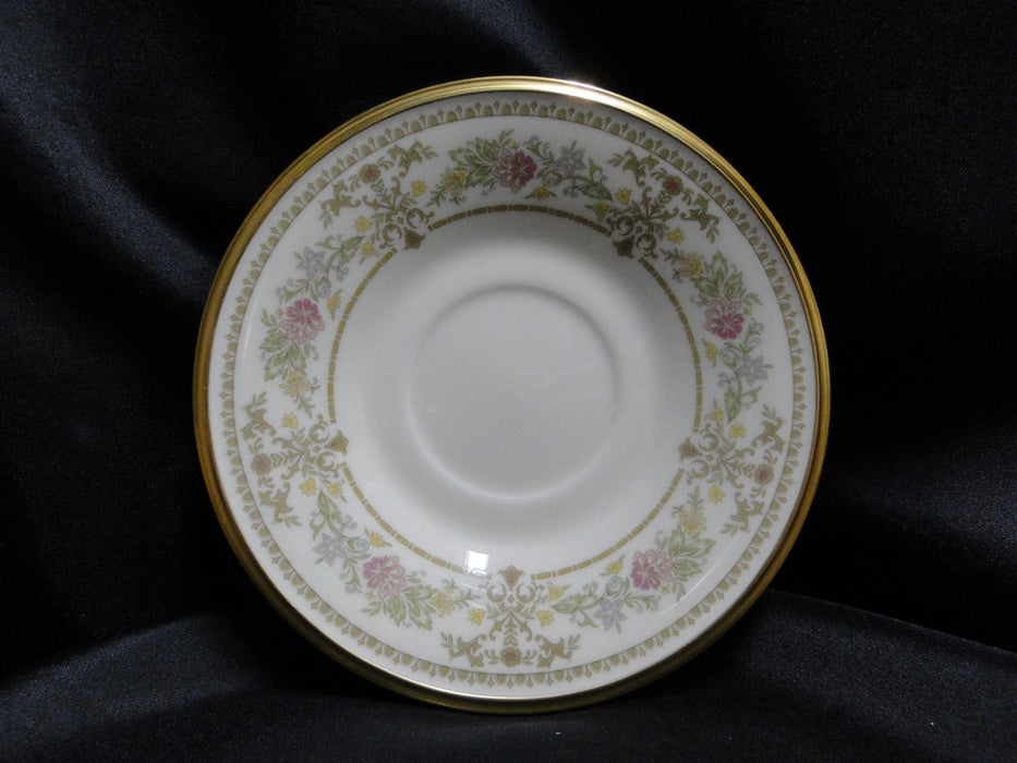 Lenox Castle Garden, Floral, Gold Trim: Cup & Saucer Set (s), 3" Tall