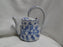 Ironstone Made in China, Blue on Lt Grey: Watering Pitcher, 7 3/4" Tall