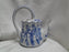 Ironstone Made in China, Blue on Lt Grey: Watering Pitcher, 7 3/4" Tall