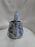 Ironstone Made in China, Blue on Lt Grey: Watering Pitcher, 7 3/4" Tall