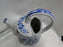 Ironstone Made in China, Blue on Lt Grey: Watering Pitcher, 7 3/4" Tall