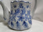 Ironstone Made in China, Blue on Lt Grey: Watering Pitcher, 7 3/4" Tall