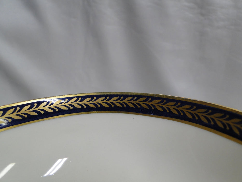 Haviland (New York) Lauria, Cobalt w/Gold Laurel: Cream Soup Bowl Only, As Is