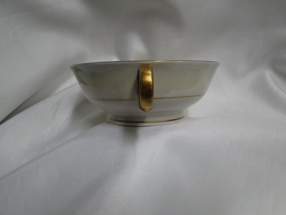 Haviland (New York) Lauria, Cobalt w/Gold Laurel: Cream Soup Bowl Only, As Is