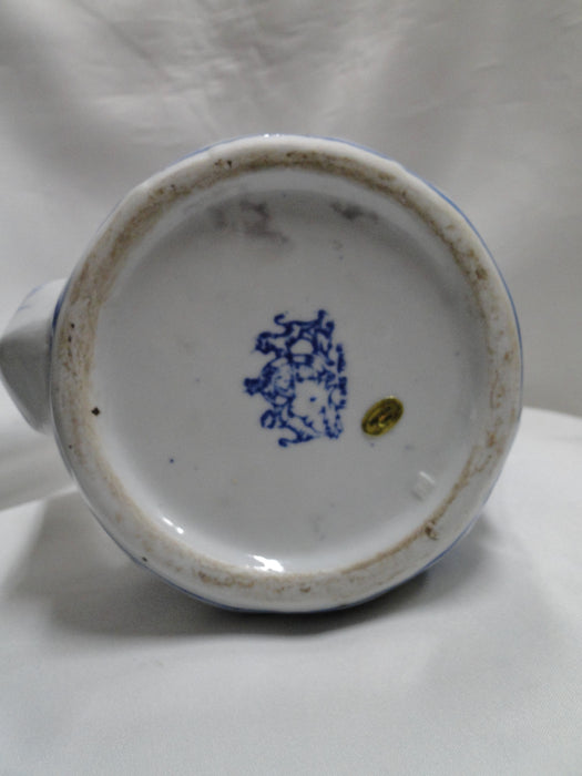 Ironstone Made in China, Blue on Lt Grey: Watering Pitcher, 7 3/4" Tall