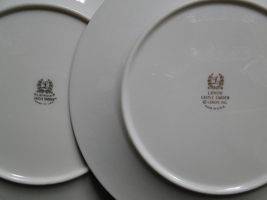 Lenox Castle Garden, Floral, Gold Trim: Salad Plate (s), 8 1/8"