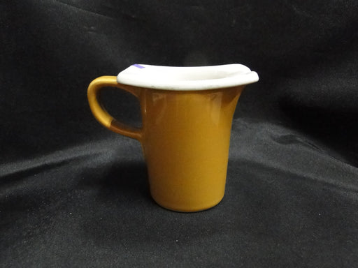 Hall Mustard & White: Creamer, 3 1/2" Tall, As Is