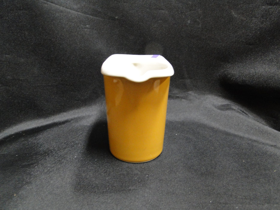 Hall Mustard & White: Creamer, 3 1/2" Tall, As Is