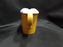 Hall Mustard & White: Creamer, 3 1/2" Tall, As Is
