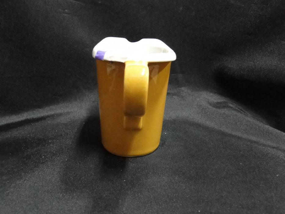 Hall Mustard & White: Creamer, 3 1/2" Tall, As Is