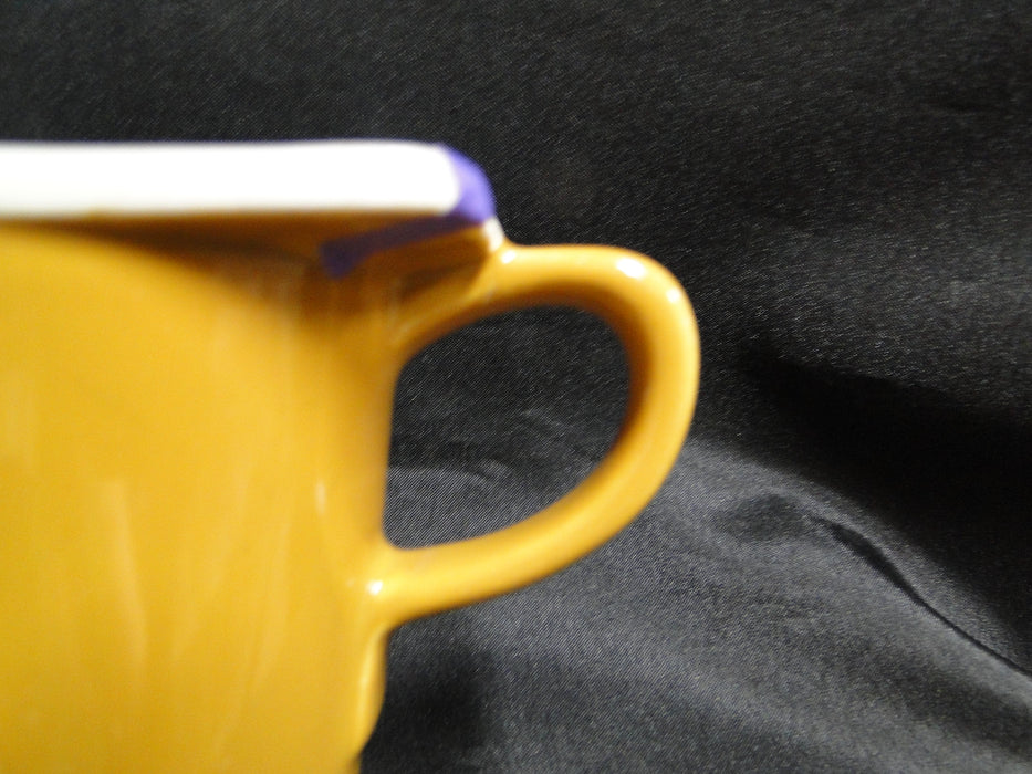 Hall Mustard & White: Creamer, 3 1/2" Tall, As Is