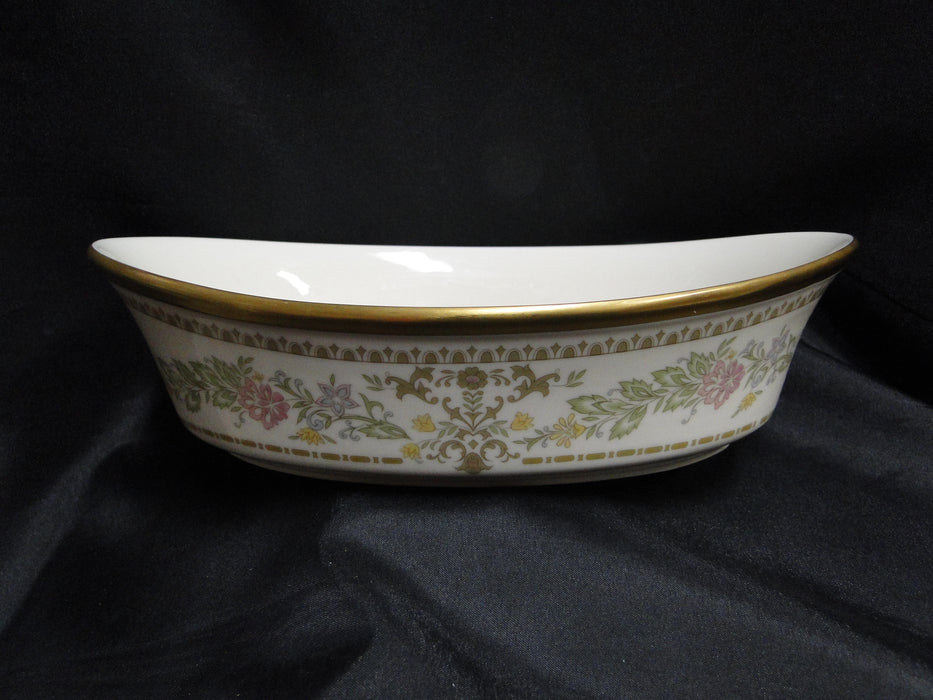 Lenox Castle Garden, Floral, Gold Trim: Oval Serving Bowl (s), 10"