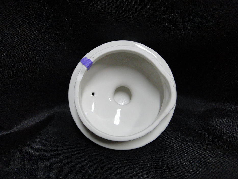Steelite Craft, England: White 3 1/4" Lid Only for Teapot Club, As Is