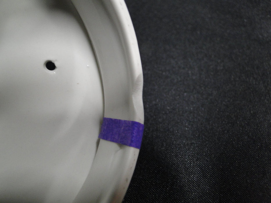 Steelite Craft, England: White 3 1/4" Lid Only for Teapot Club, As Is