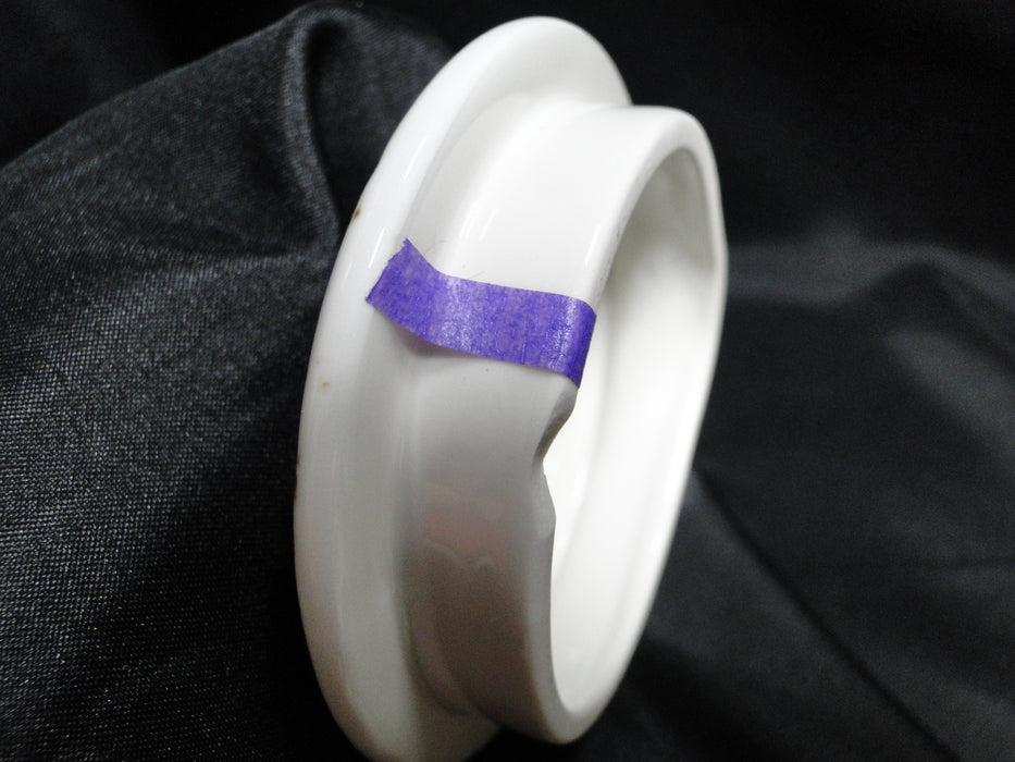Steelite Craft, England: White 3 1/4" Lid Only for Teapot Club, As Is