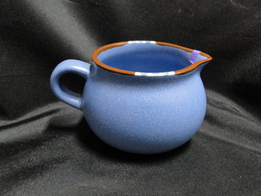 Dansk Mesa Sky Blue, Japan, w/ Rust & White: Creamer, 3 1/4", As Is