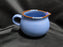 Dansk Mesa Sky Blue, Japan, w/ Rust & White: Creamer, 3 1/4", As Is