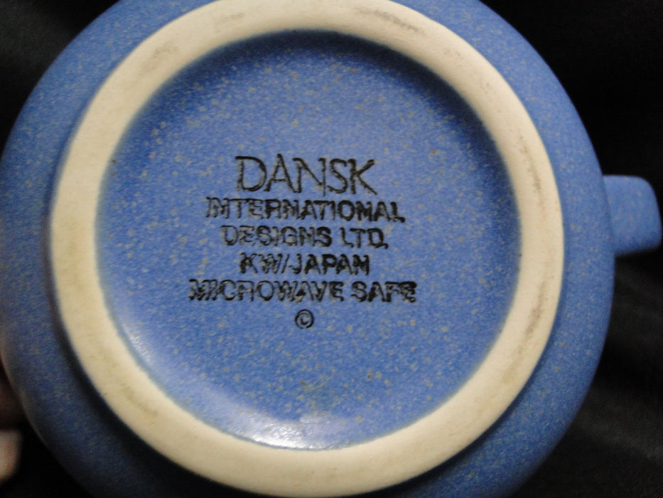 Dansk Mesa Sky Blue, Japan, w/ Rust & White: Creamer, 3 1/4", As Is