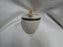 Lenox Hamilton, Twisted Gold on Blue: Creamer / Cream Pitcher, 3 1/8" Tall