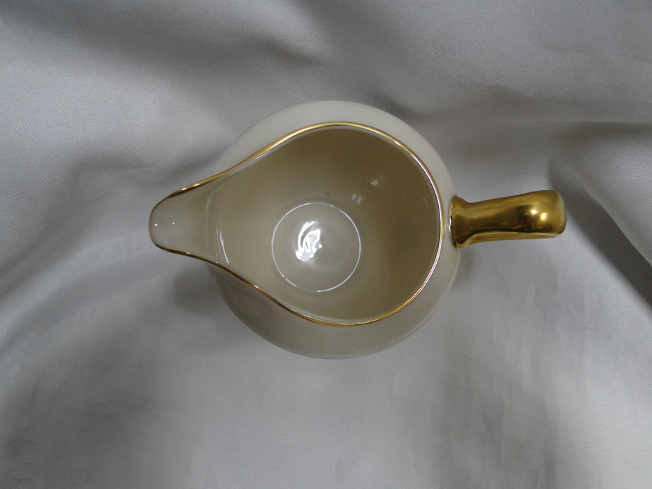 Lenox Hamilton, Twisted Gold on Blue: Creamer / Cream Pitcher, 3 1/8" Tall
