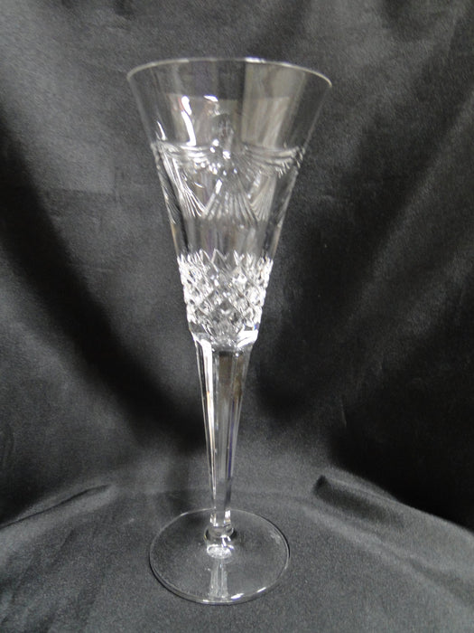 Waterford Crystal Millennium: Peace Champagne Flute, 9 1/4", Doves / Birds
