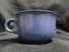 Dansk Mesa Sky Blue, Rust & White, Portugal: Cup & Saucer Set, 2 3/8", As Is