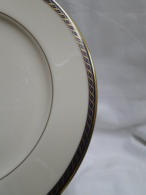 Lenox Hamilton, Twisted Gold on Blue: Dinner Plate (s), 10 1/2"