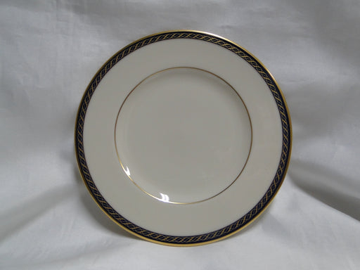 Lenox Hamilton, Twisted Gold on Blue: Bread Plate (s), 6 3/8"