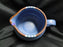 Dansk Mesa Sky Blue, Japan, w/ Rust & White: Creamer, 3 1/4", As Is