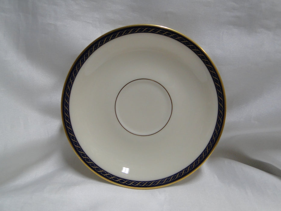 Lenox Hamilton, Twisted Gold on Blue: Cup & Saucer Set (s), 2 7/8" Tall