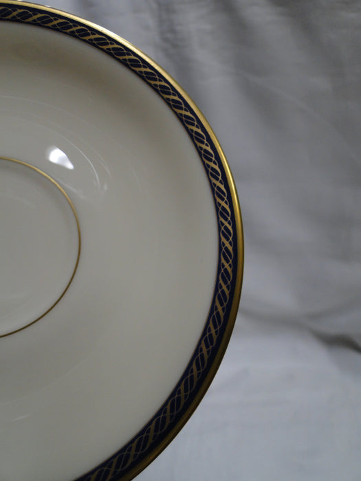 Lenox Hamilton, Twisted Gold on Blue: Cup & Saucer Set (s), 2 7/8" Tall