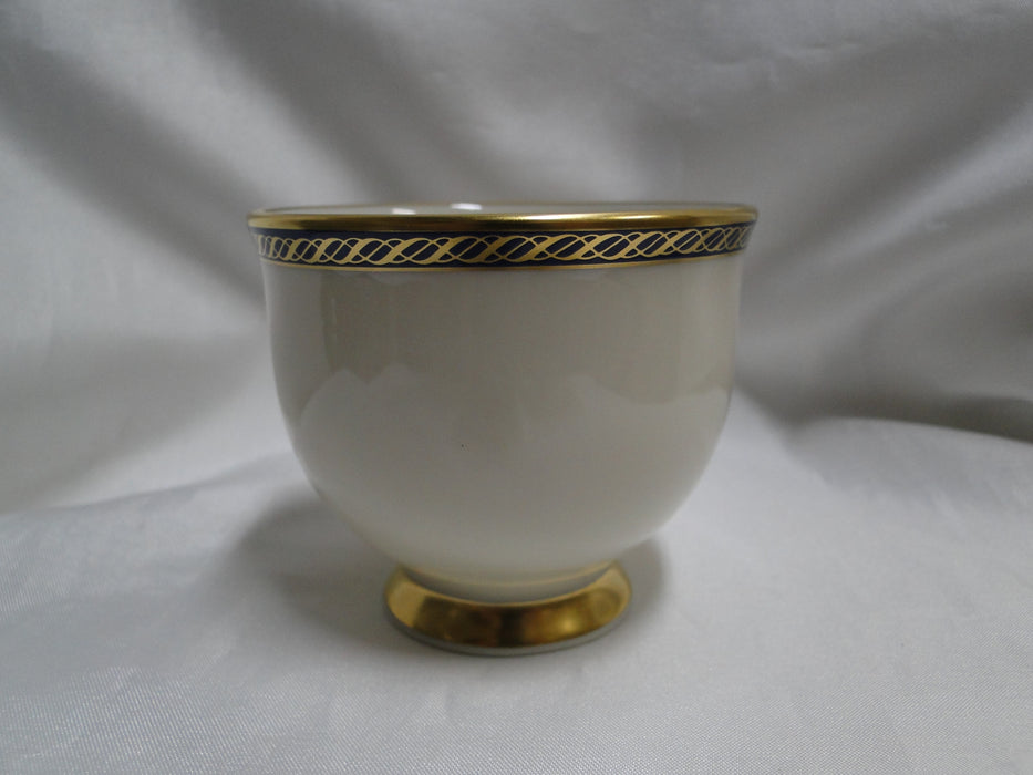 Lenox Hamilton, Twisted Gold on Blue: Cup & Saucer Set (s), 2 7/8" Tall