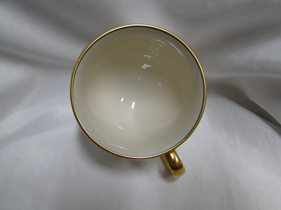Lenox Hamilton, Twisted Gold on Blue: Cup & Saucer Set (s), 2 7/8" Tall