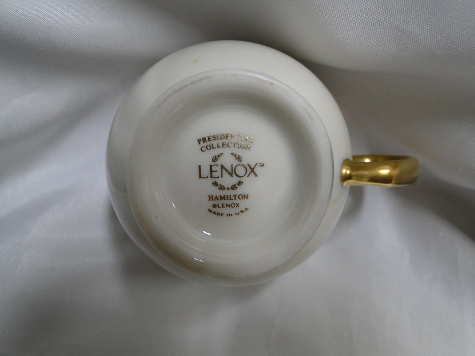 Lenox Hamilton, Twisted Gold on Blue: Cup & Saucer Set (s), 2 7/8" Tall
