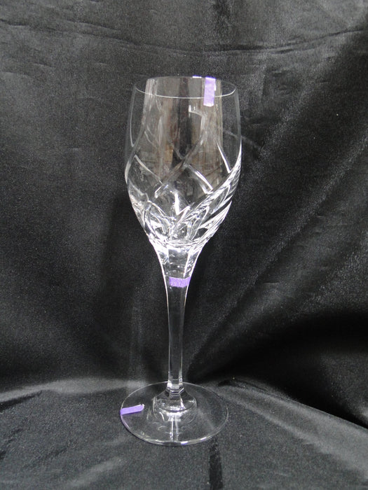 Mikasa Olympus, Swirl Cuts: Water or Wine Goblet, 9" Tall, As Is