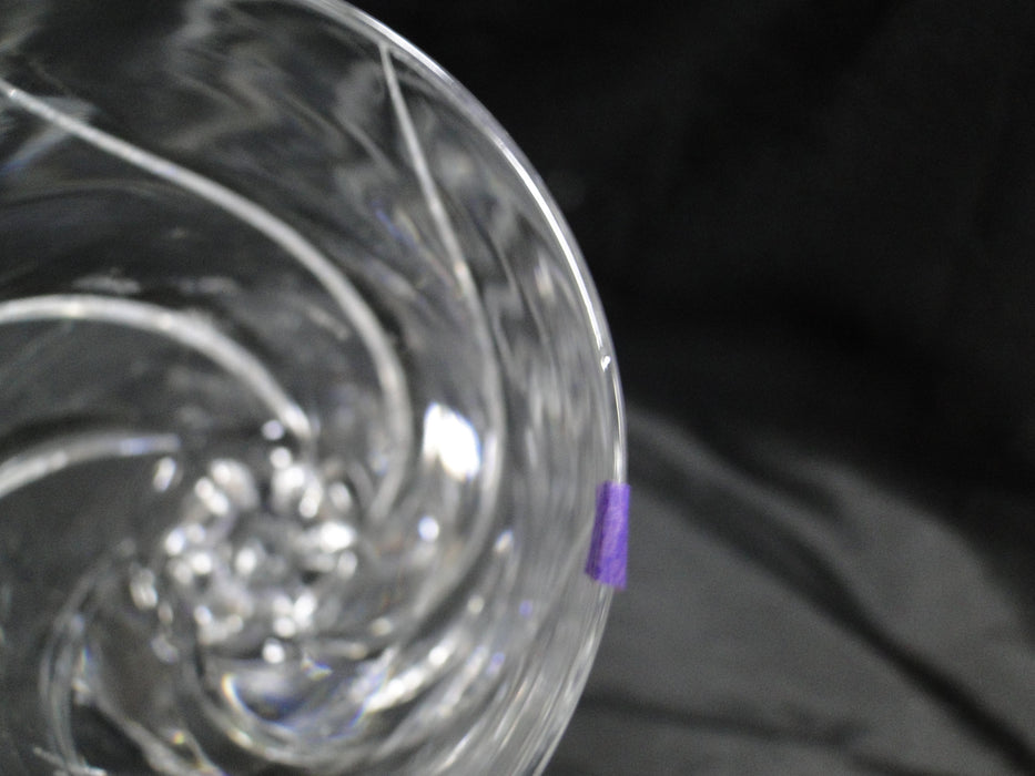 Mikasa Olympus, Swirl Cuts: Water or Wine Goblet, 9" Tall, As Is