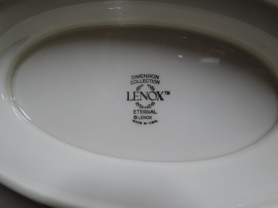Lenox Eternal, Ivory w/ Gold Trim: Gravy Boat w/ Attached Underplate