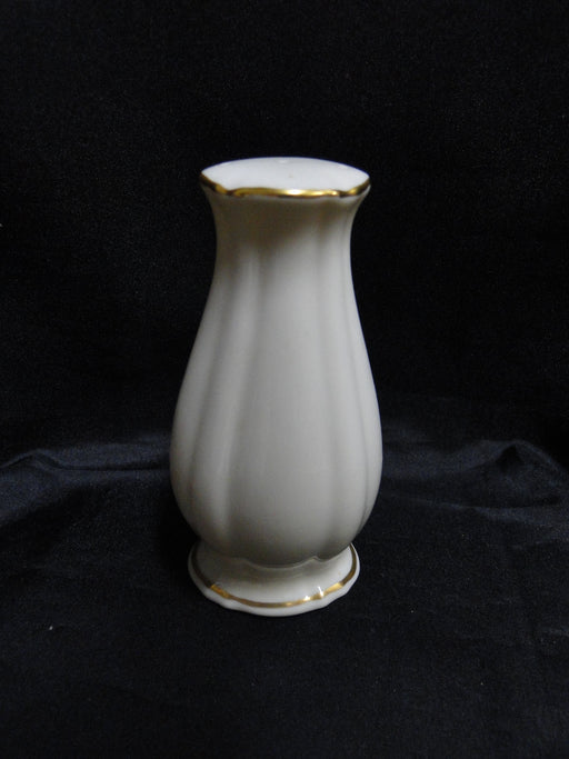 Lenox Symphony, Ivory w/ Gold Trim: Salt OR Pepper Shaker, 3 Holes, 4 1/2" Tall