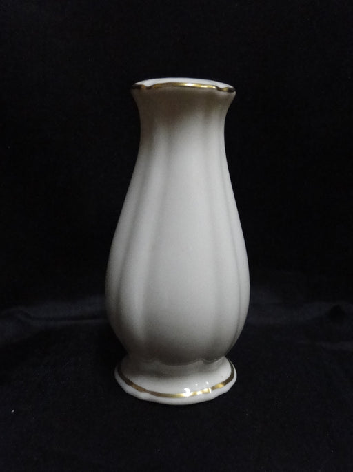 Lenox Symphony, Ivory w/ Gold Trim: Salt OR Pepper Shaker, 3 Holes, 4 1/2" Tall