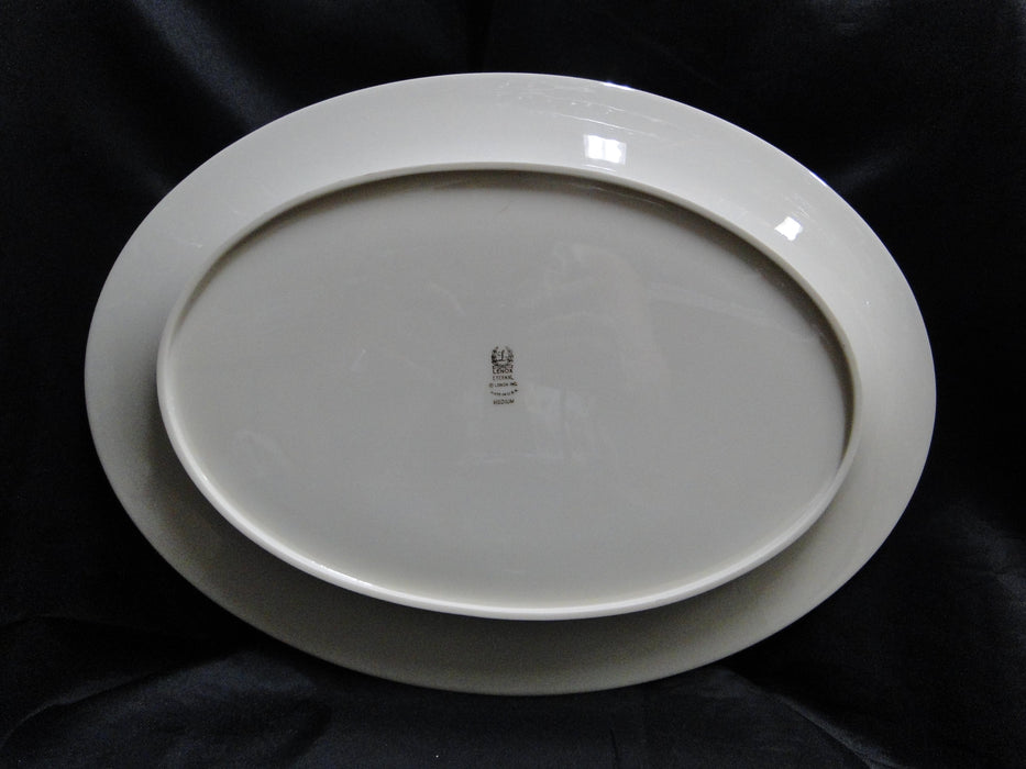 Lenox Eternal, Ivory w/ Gold Trim: Oval Serving Platter, 16 3/8" x 11 7/8"
