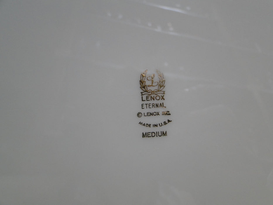 Lenox Eternal, Ivory w/ Gold Trim: Oval Serving Platter, 16 3/8" x 11 7/8"