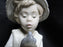Nao by Lladro Shepherd w/ Sparrow Figurine, Bird, #209, 10 1/2" Tall
